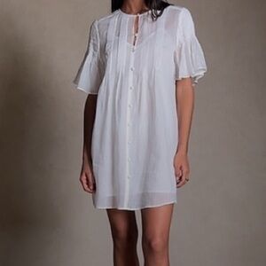 NWOT Banana Republic Ramie Pintuck Dress Size small